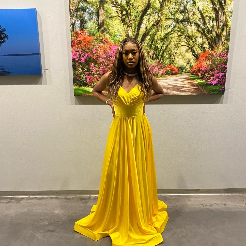 Fancy Boutique Yellow Prom Dress